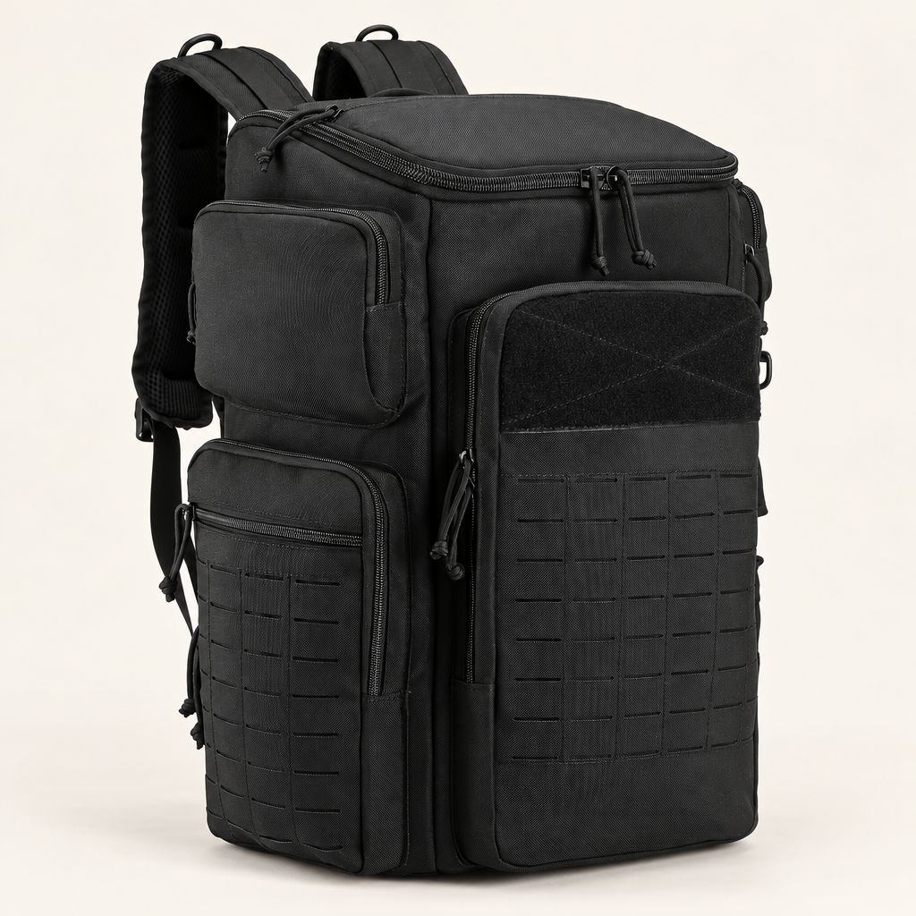 Forje Ruck 50L, front three quarter view